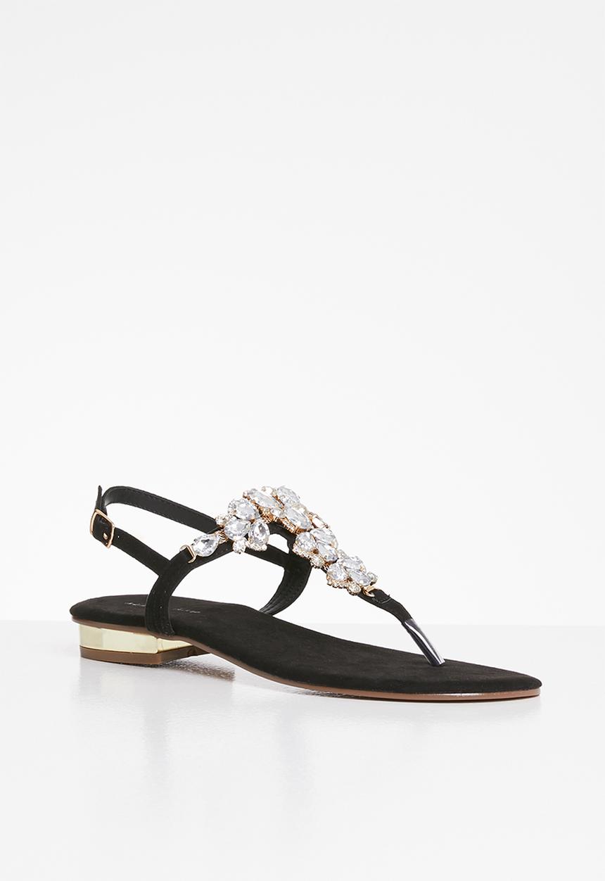 SISSY BOY - Crystal clear sandal - black