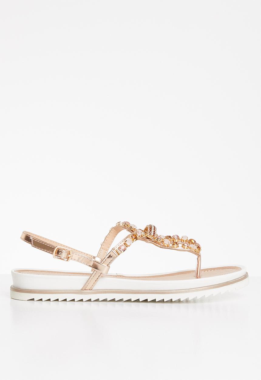 SISSY BOY - Bling all the way sandal - champagne