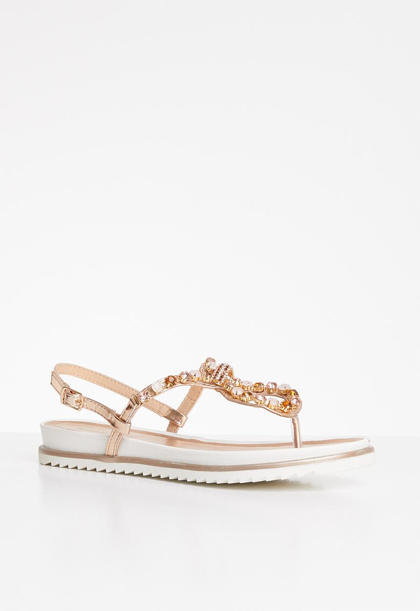 SISSY BOY - Bling all the way sandal - champagne