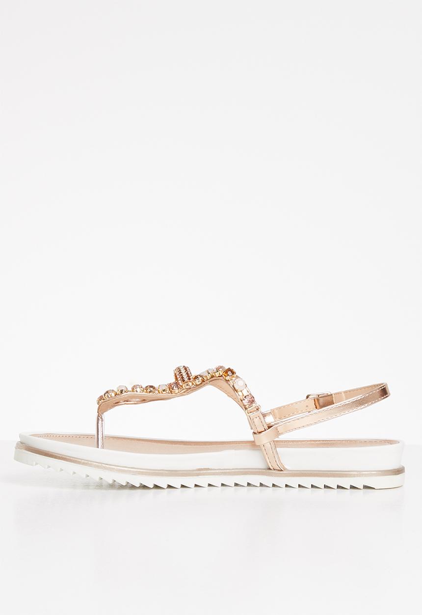 SISSY BOY - Bling all the way sandal - champagne