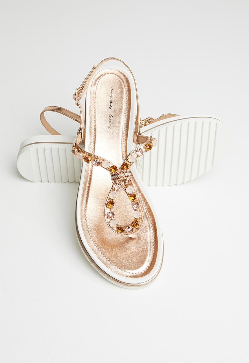 SISSY BOY - Bling all the way sandal - champagne