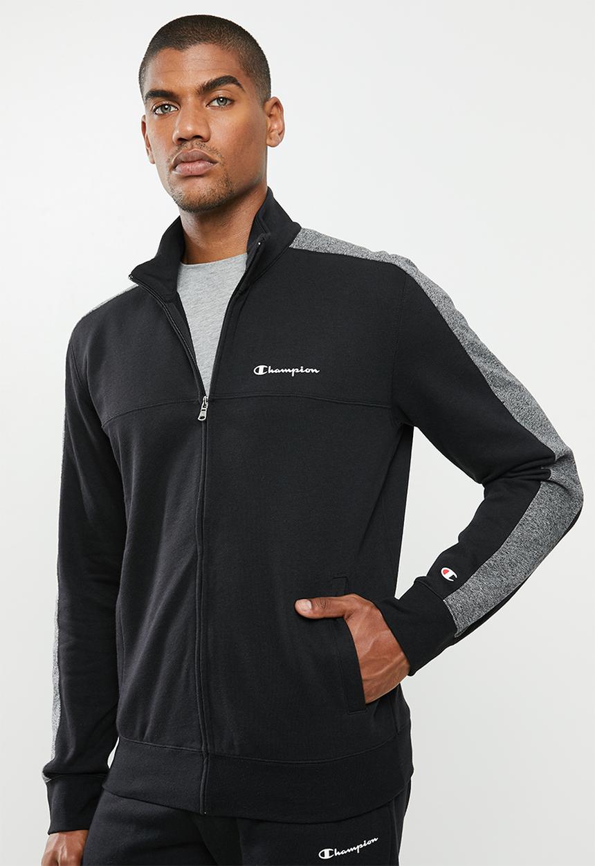 Champion - Full zip track suit - black & grey 