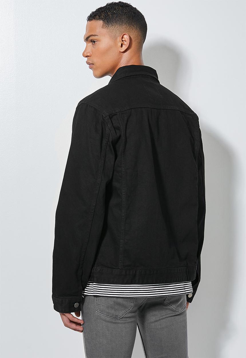 Superbalist - Mod type1 denim trucker jacket - black