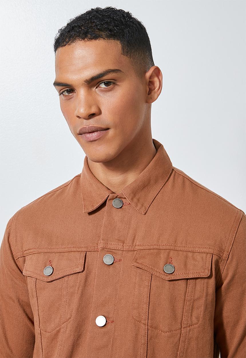 Superbalist - San Fran denim trucker jacket - tobacco