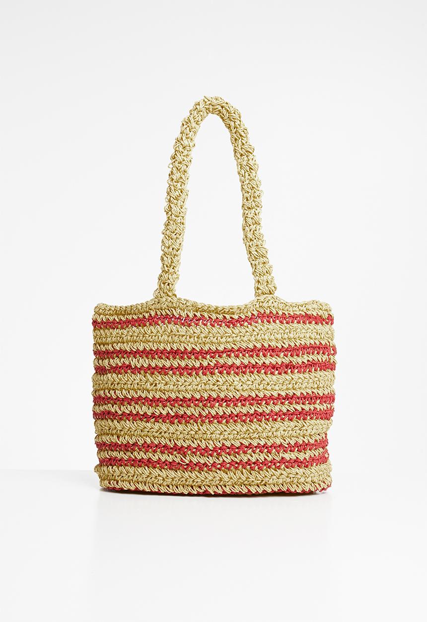 Superbalist - Straw shopper - natural & pink