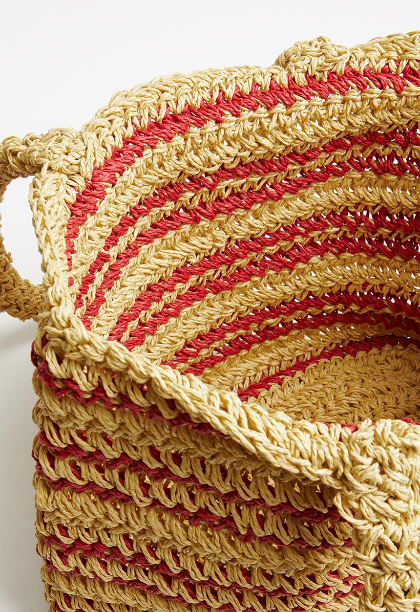 Superbalist - Straw shopper - natural & pink