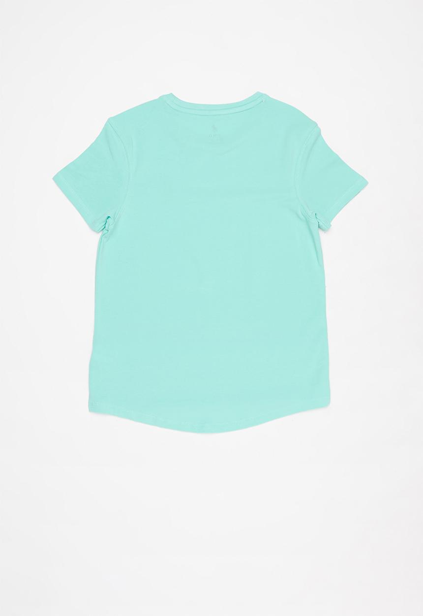 POLO - Girls kelly short sleeve tee - aqua