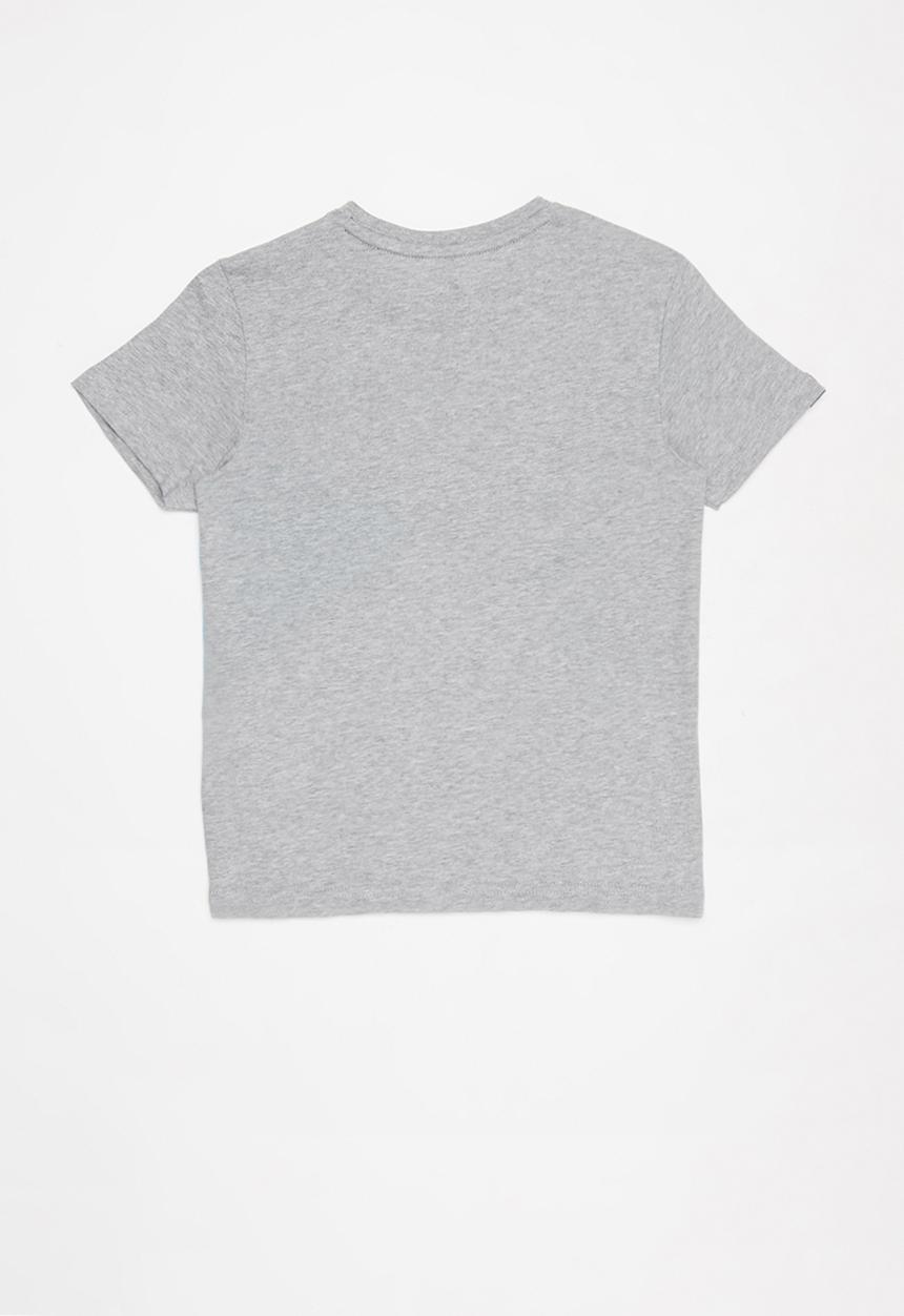POLO - Boys mason cut & sew printed tee - grey