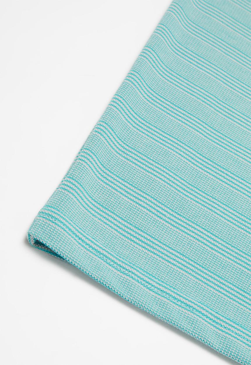 POLO - Boys daniel striped ss tee - teal
