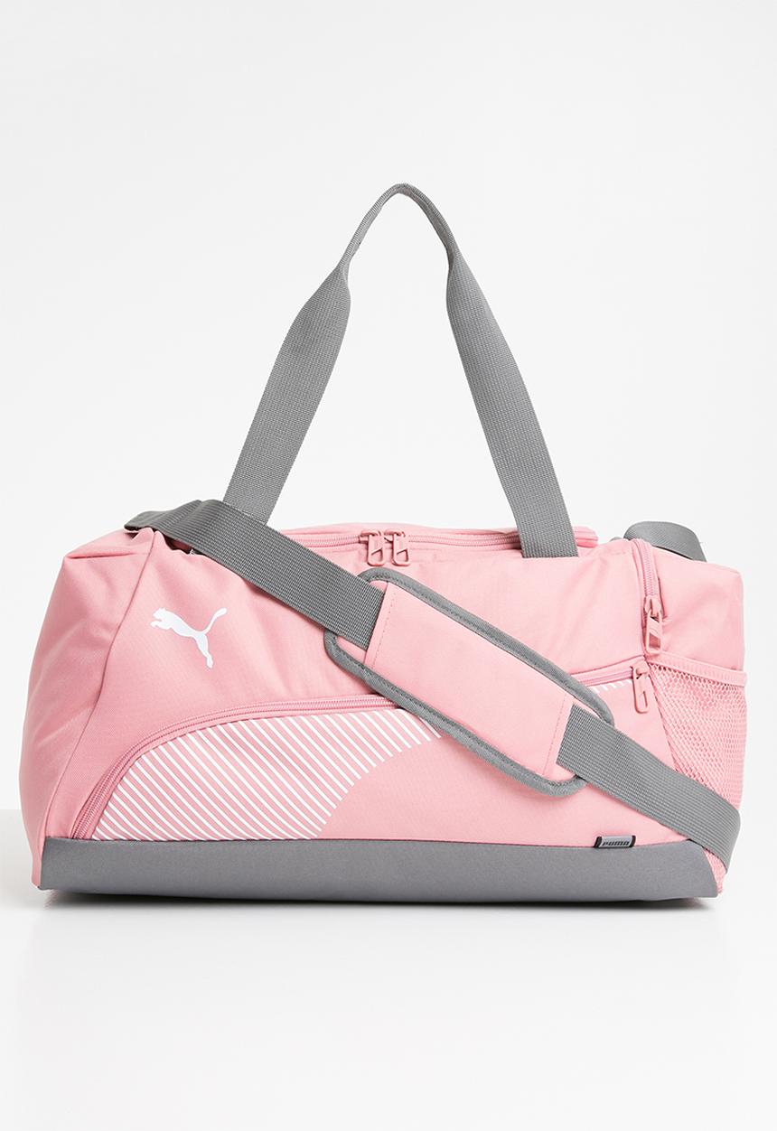 PUMA - Fundamentals sports bag - pink & grey 