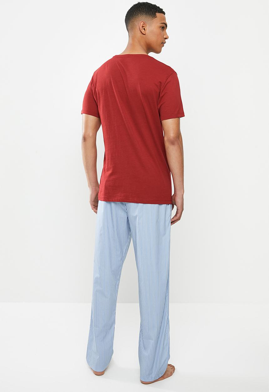 Superbalist - Scoop neck tee & woven pants set - multi