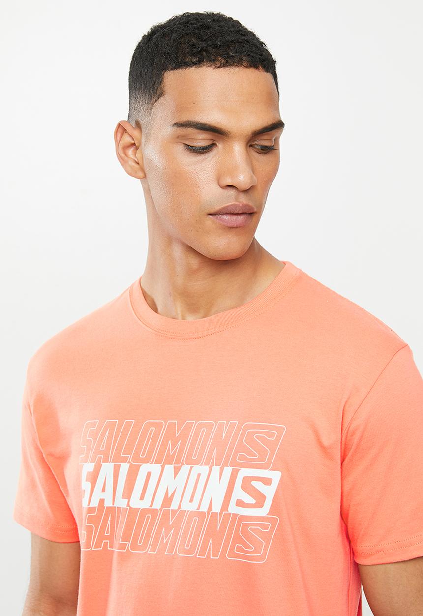 Salomon - Double take short sleeve tee - coral