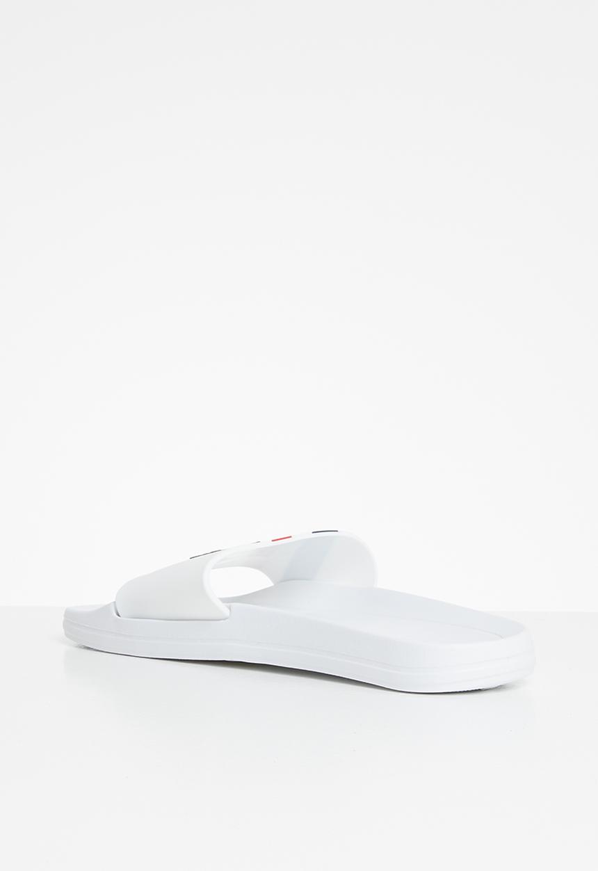 POLO - Carl logo pool sandal - white