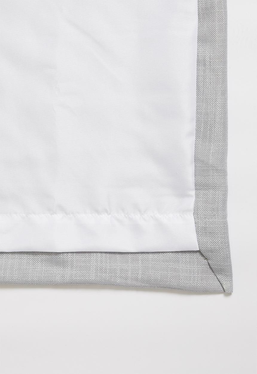 Sixth Floor - Slub lined taped curtain - grey