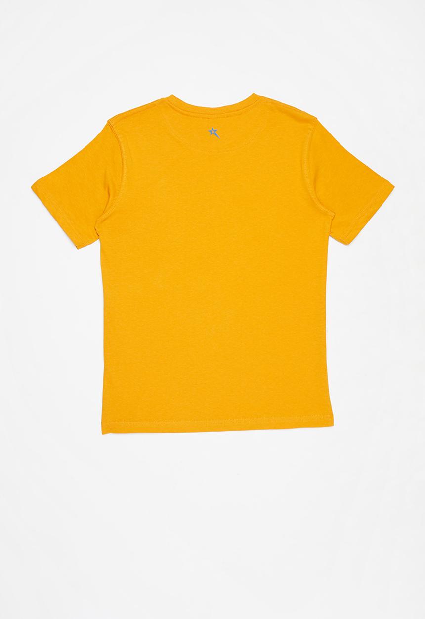 SOVIET - Boys short sleeve logo tee - yellow 