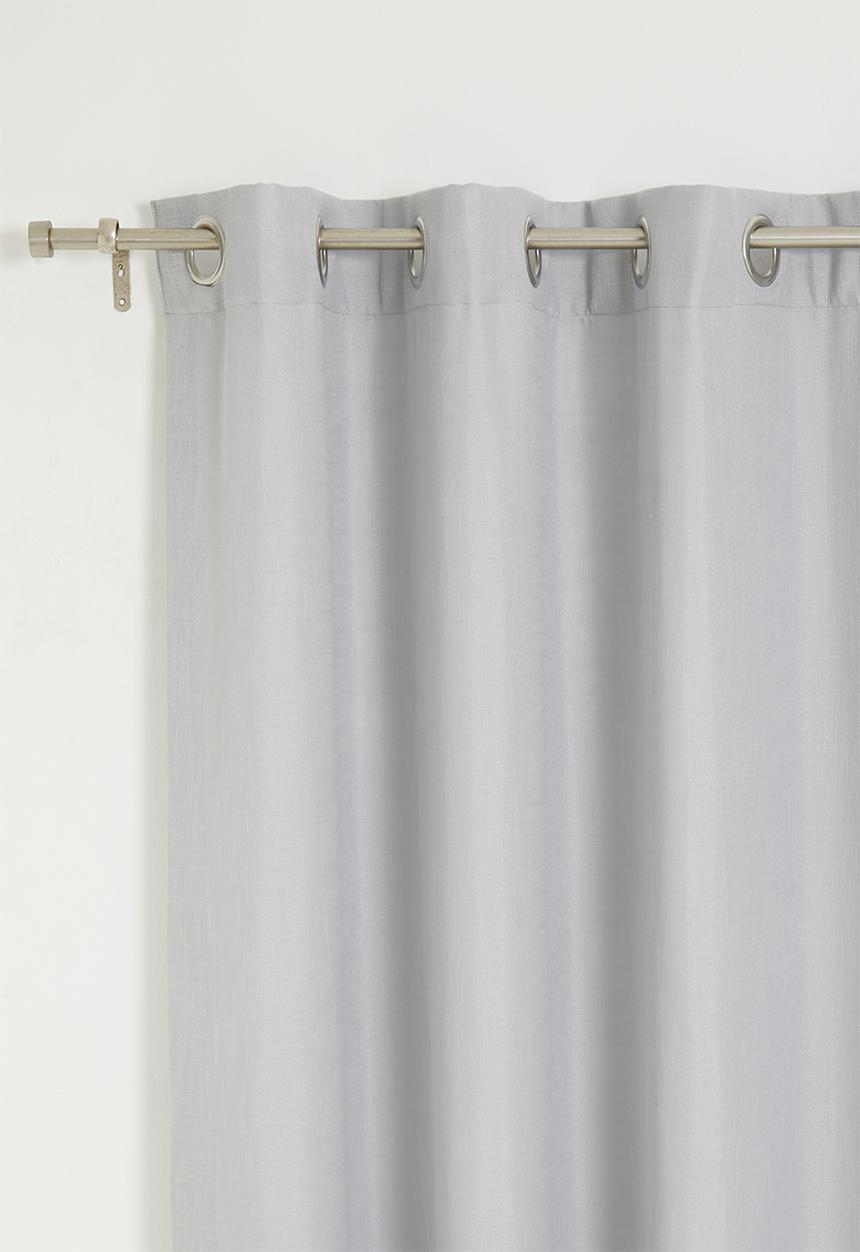 Sixth Floor - Slub lined eyelet curtain - grey