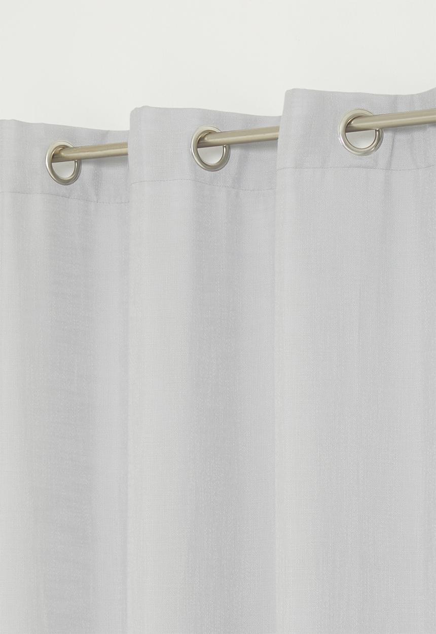 Sixth Floor - Slub lined eyelet curtain - grey