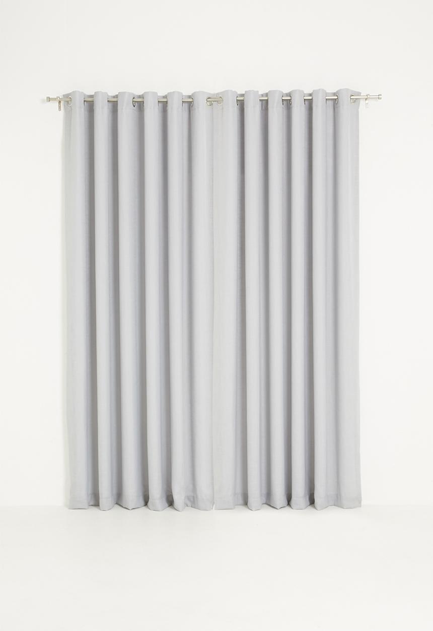 Sixth Floor - Slub lined eyelet curtain - grey