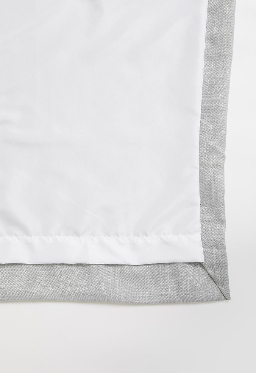Sixth Floor - Slub lined eyelet curtain - grey
