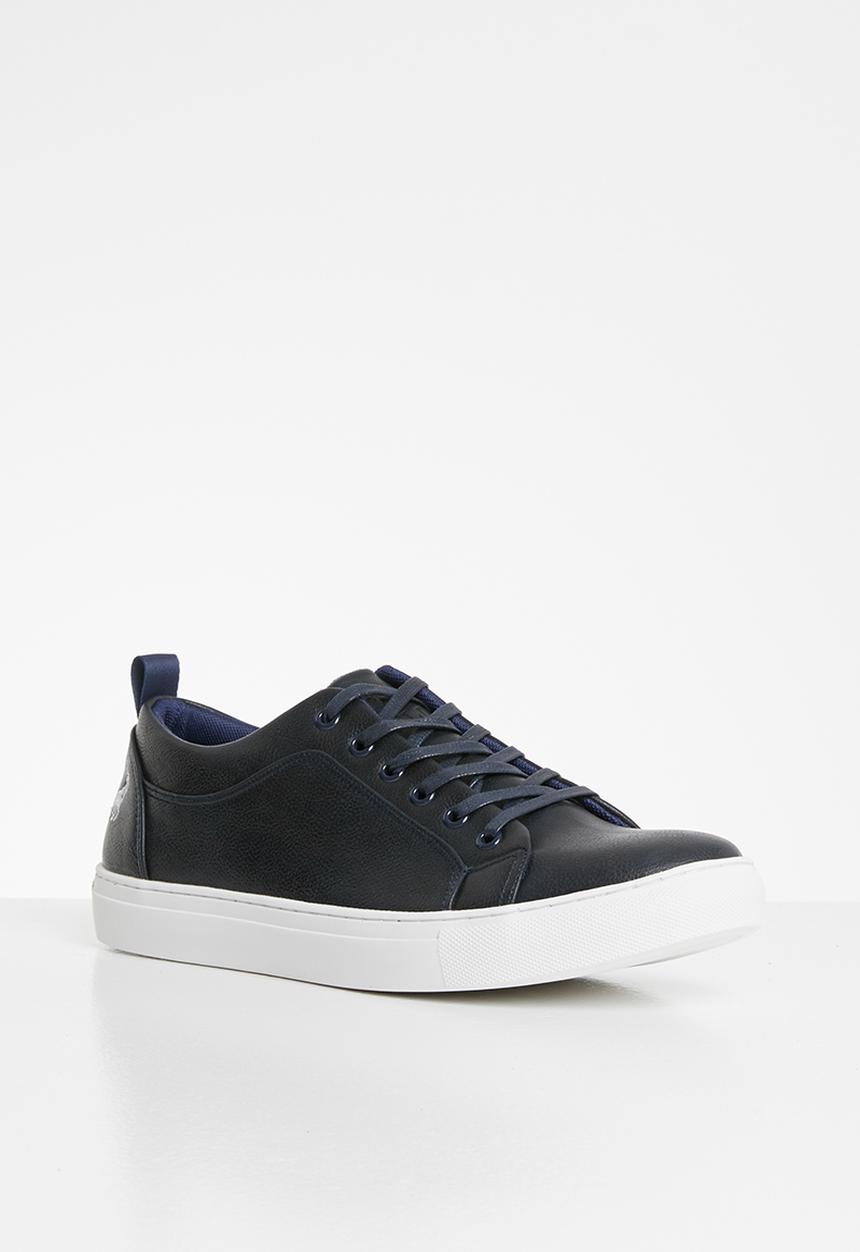 POLO - Tyler plain vamp lace sneaker - dark navy