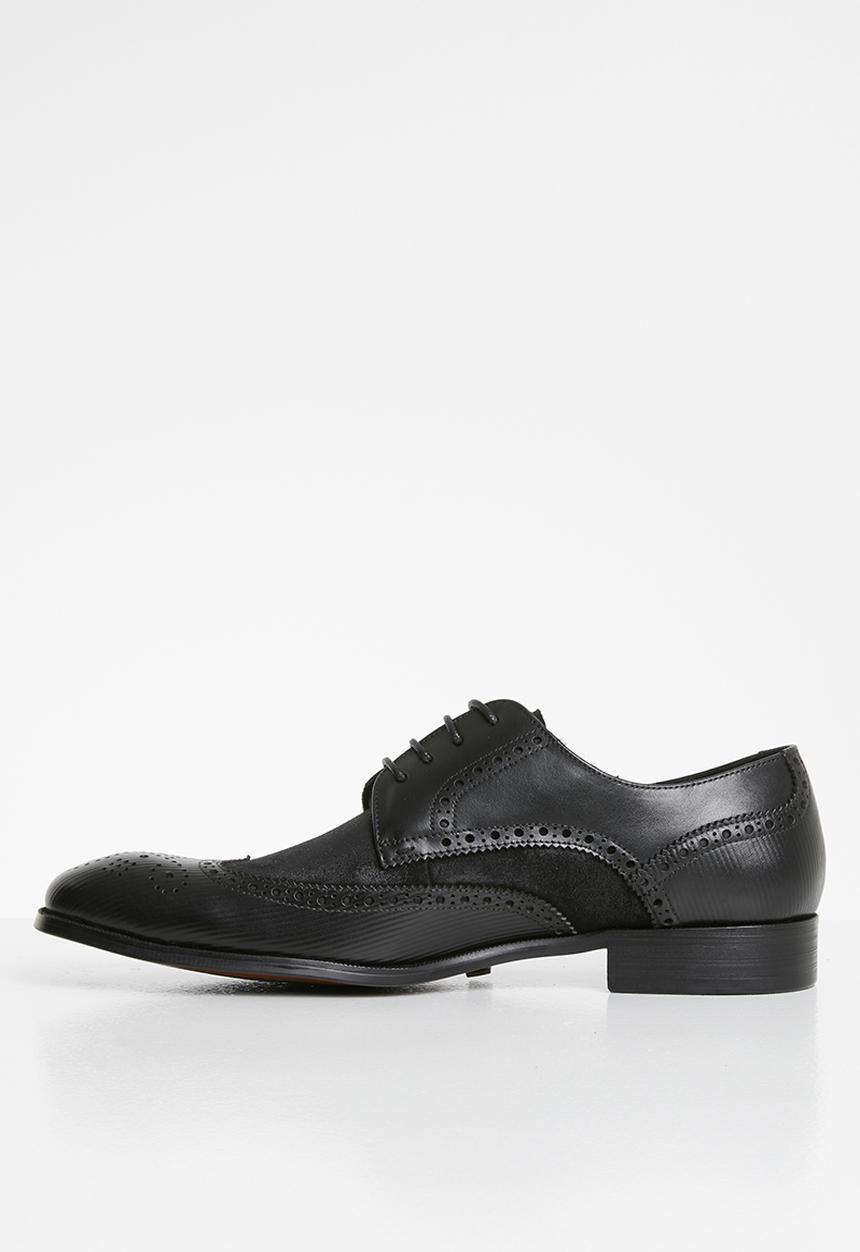 POLO - Paulo fashion wing cap lace up - black