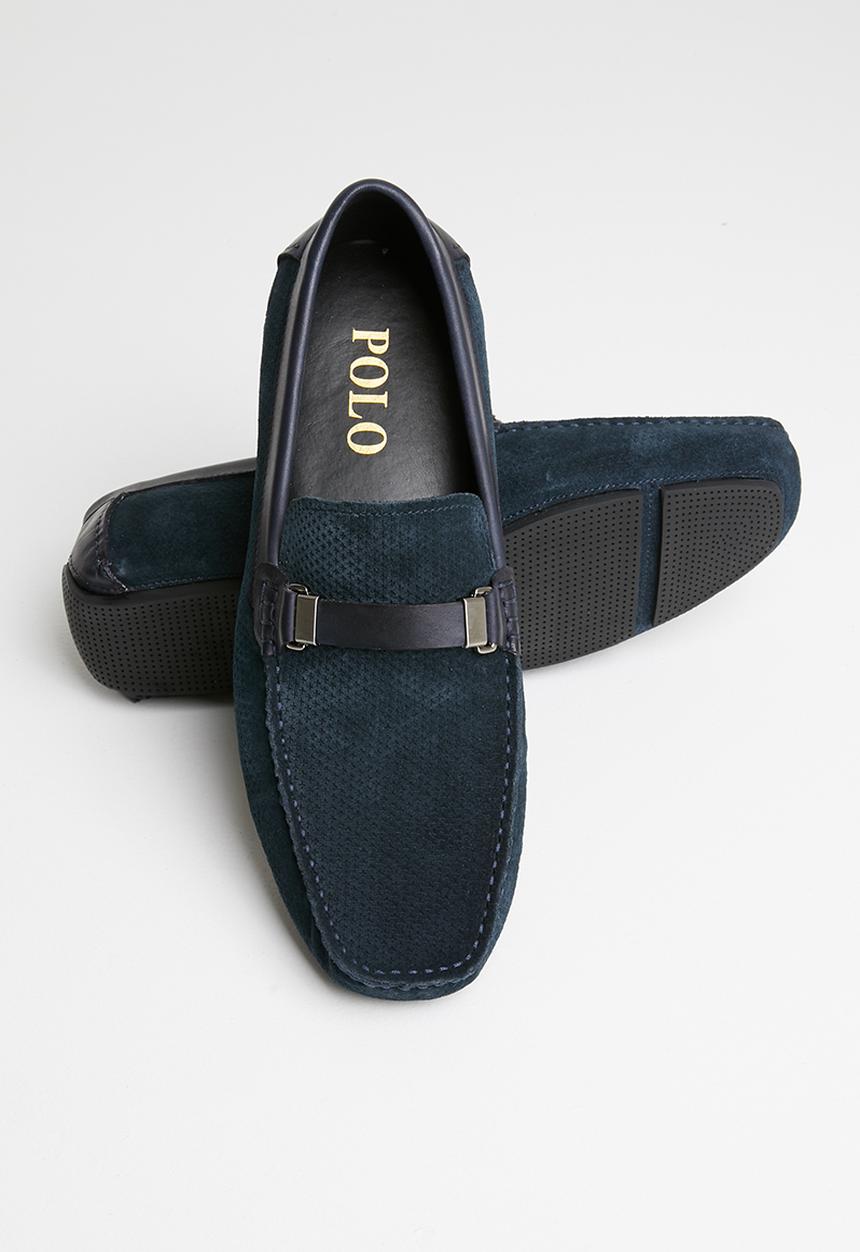 POLO - Kenneth strap suede driver - navy