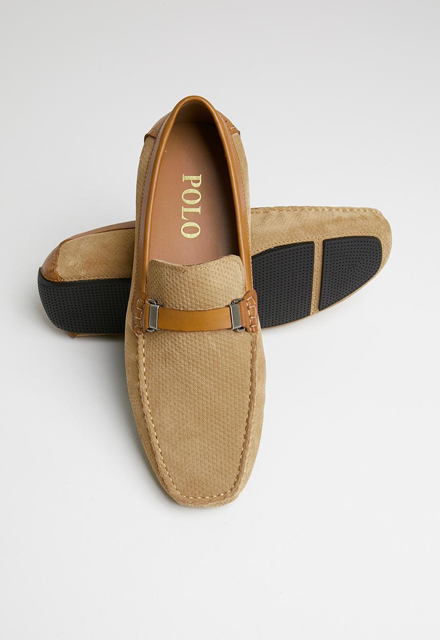 POLO - Kenneth strap suede driver - stone