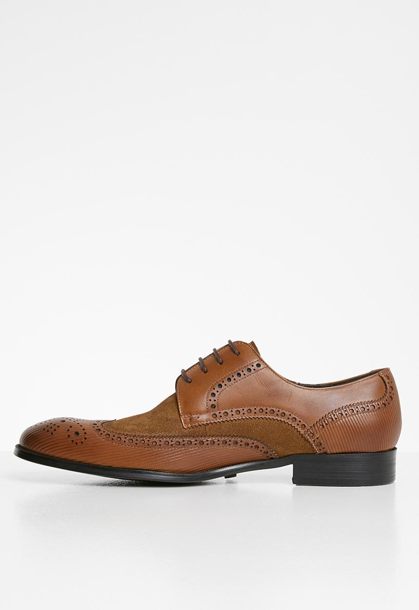 POLO - Paulo fashion wing-cap lace up - tan
