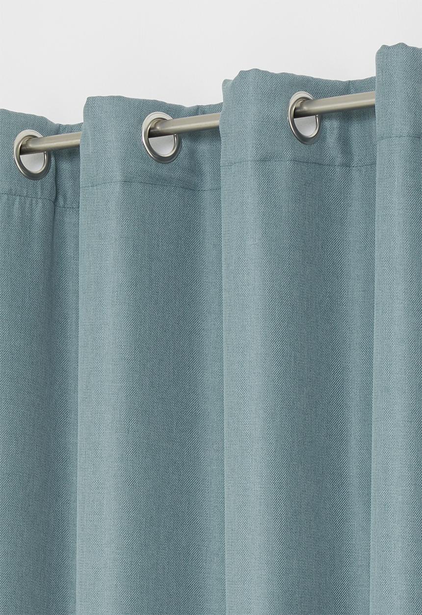 Sixth Floor - Metro self-lined eyelet curtain 2 pack - duck egg