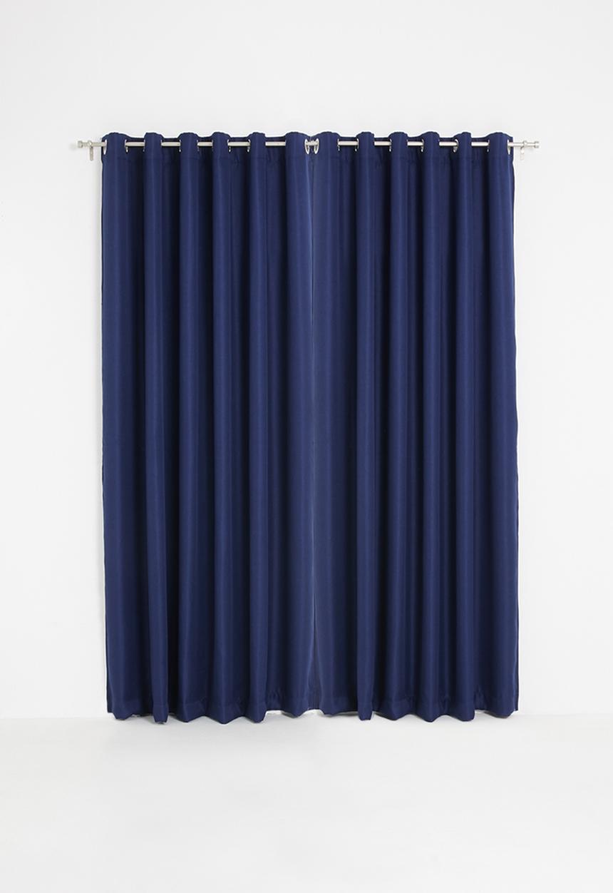 Sixth Floor - Metro self-lined eyelet curtain - navy