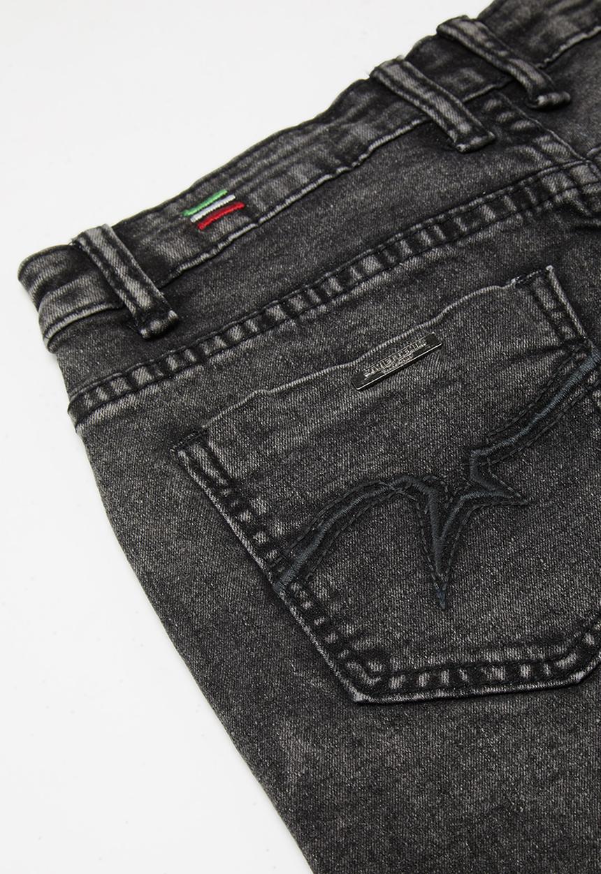 SOVIET - Boys denim short - grey