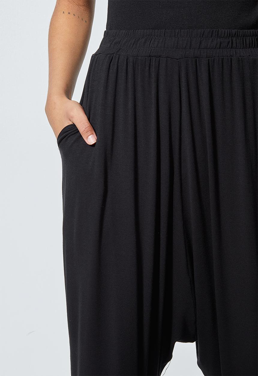 Superbalist - Knit drop crotch jogger - black