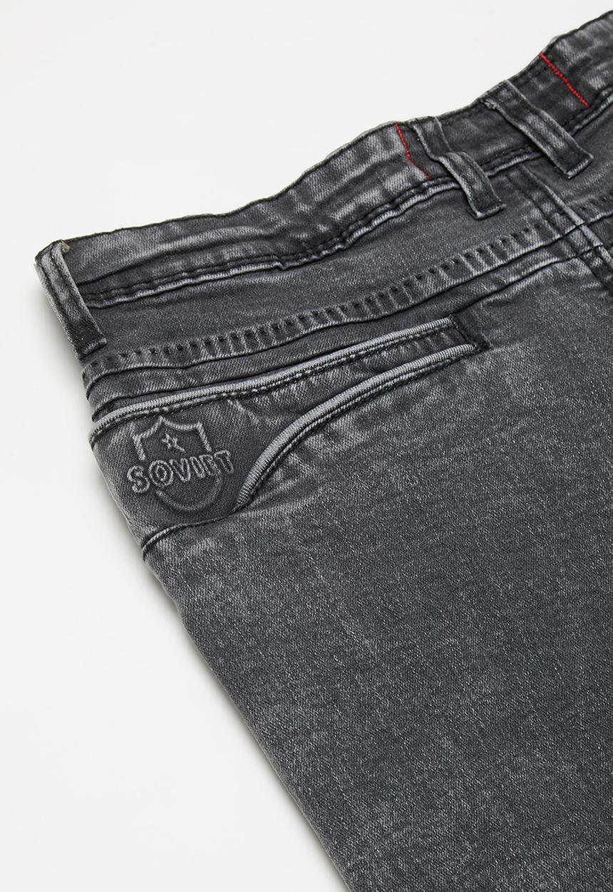 SOVIET - Boys skinny denim - charcoal