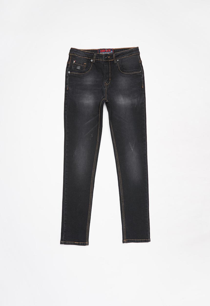 SOVIET - Boys skinny denim - black