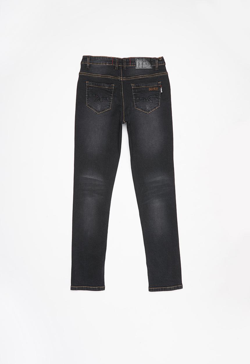 SOVIET - Boys skinny denim - black