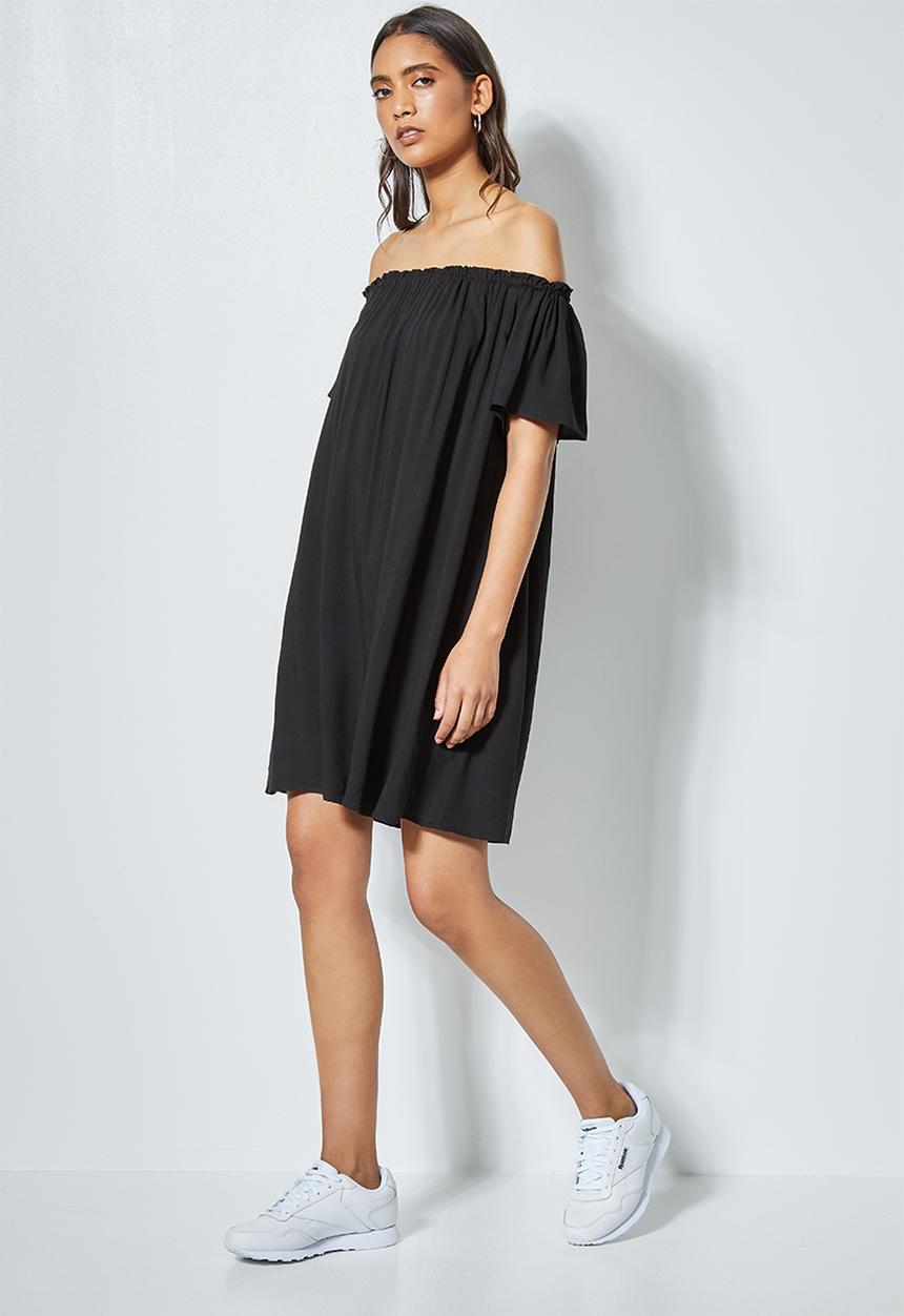 Superbalist - Mini off the shoulder dress - black