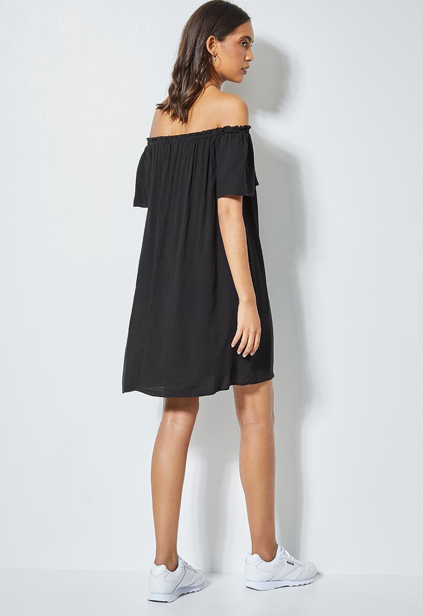 Superbalist - Mini off the shoulder dress - black