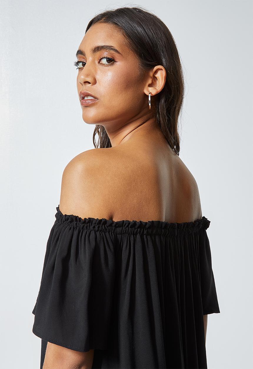 Superbalist - Mini off the shoulder dress - black