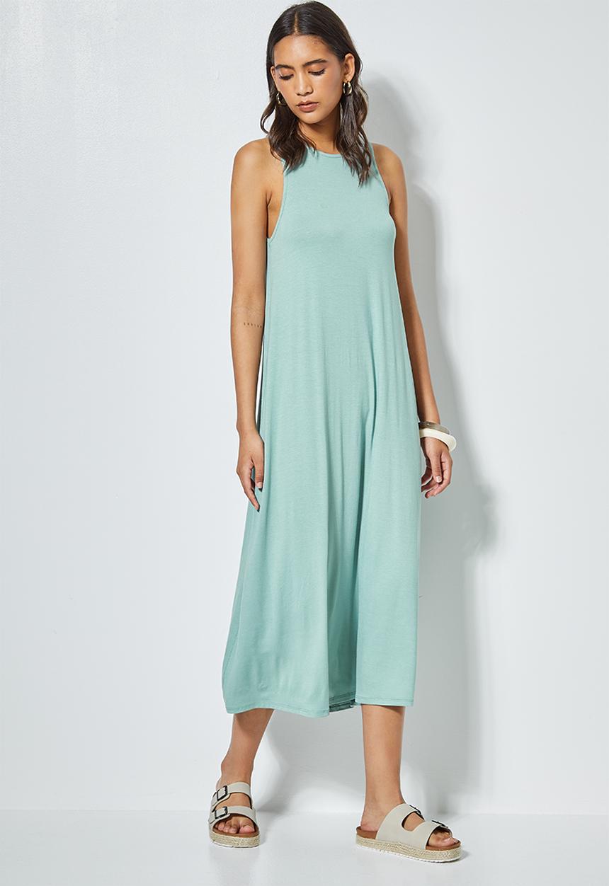 Superbalist - Trapeze vest dress - green