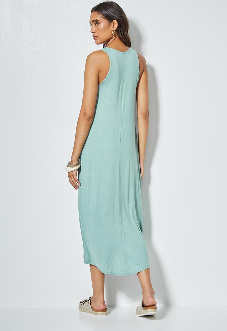 Superbalist - Trapeze vest dress - green