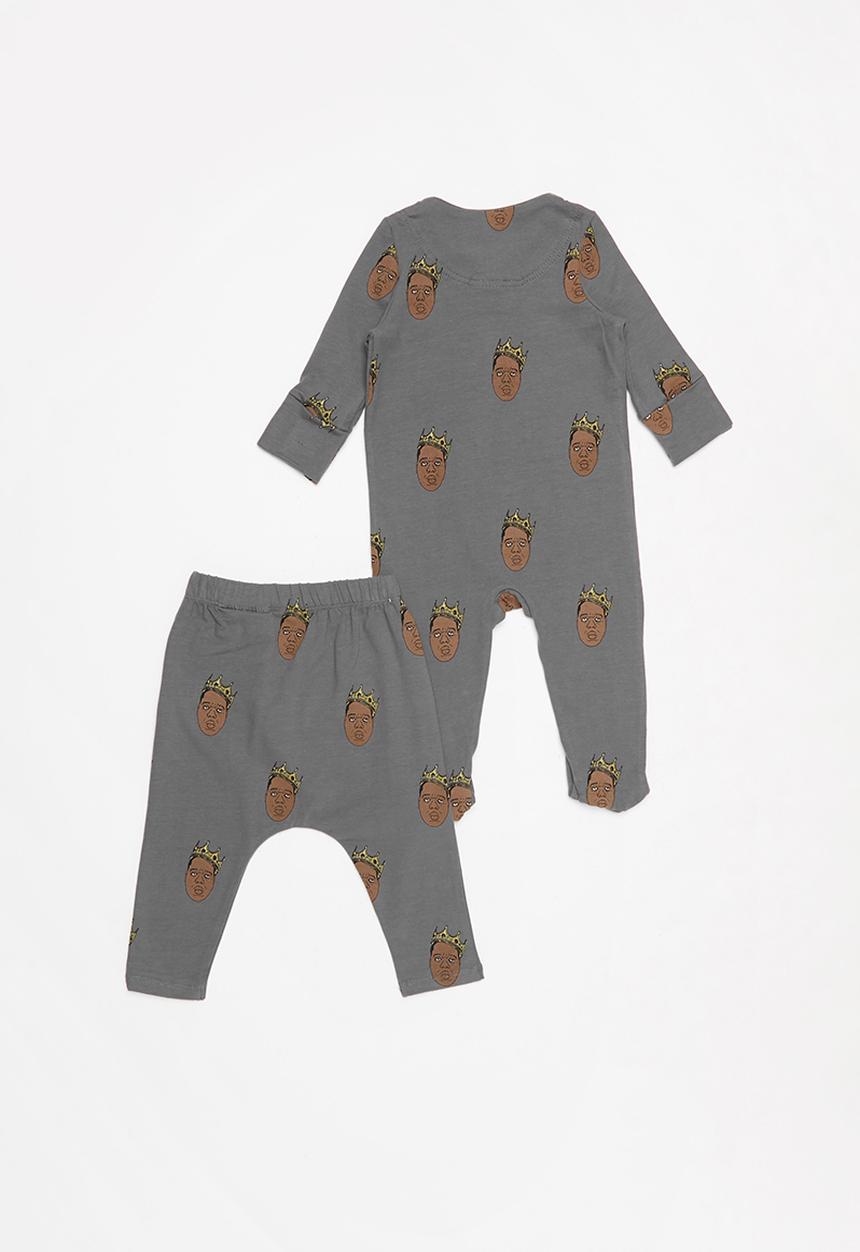 Cotton On - Bundle romper and legging - grey
