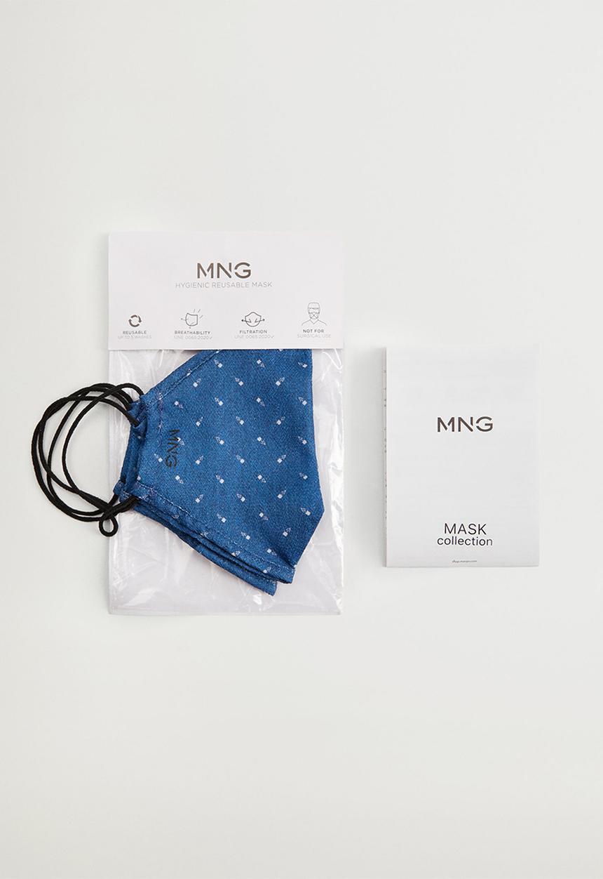 MANGO - Face masks - medium blue