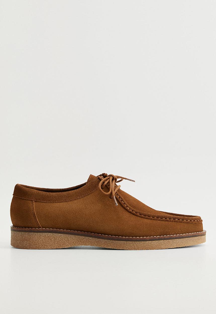 MANGO - Shoes wallabee - light brown