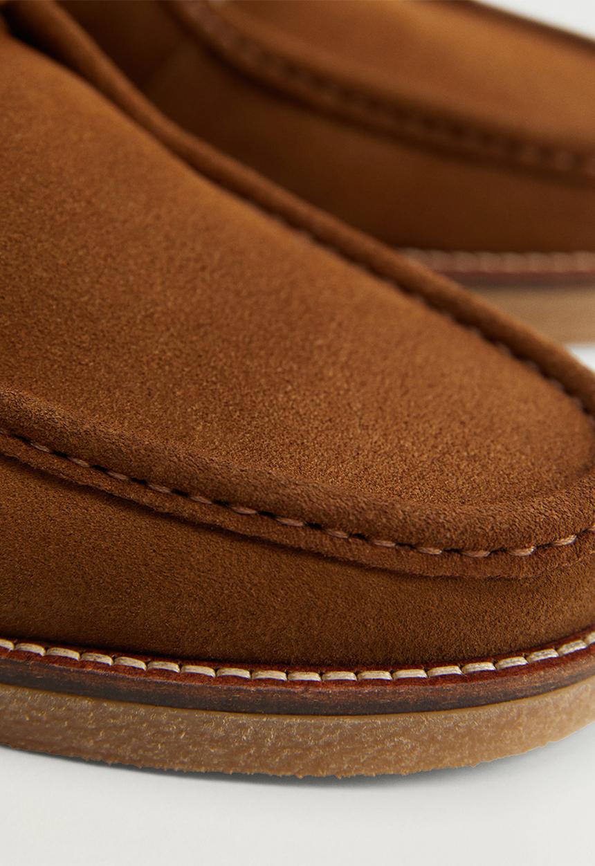 MANGO - Shoes wallabee - light brown