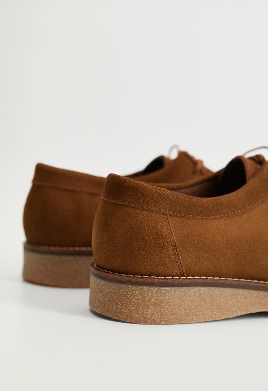 MANGO - Shoes wallabee - light brown
