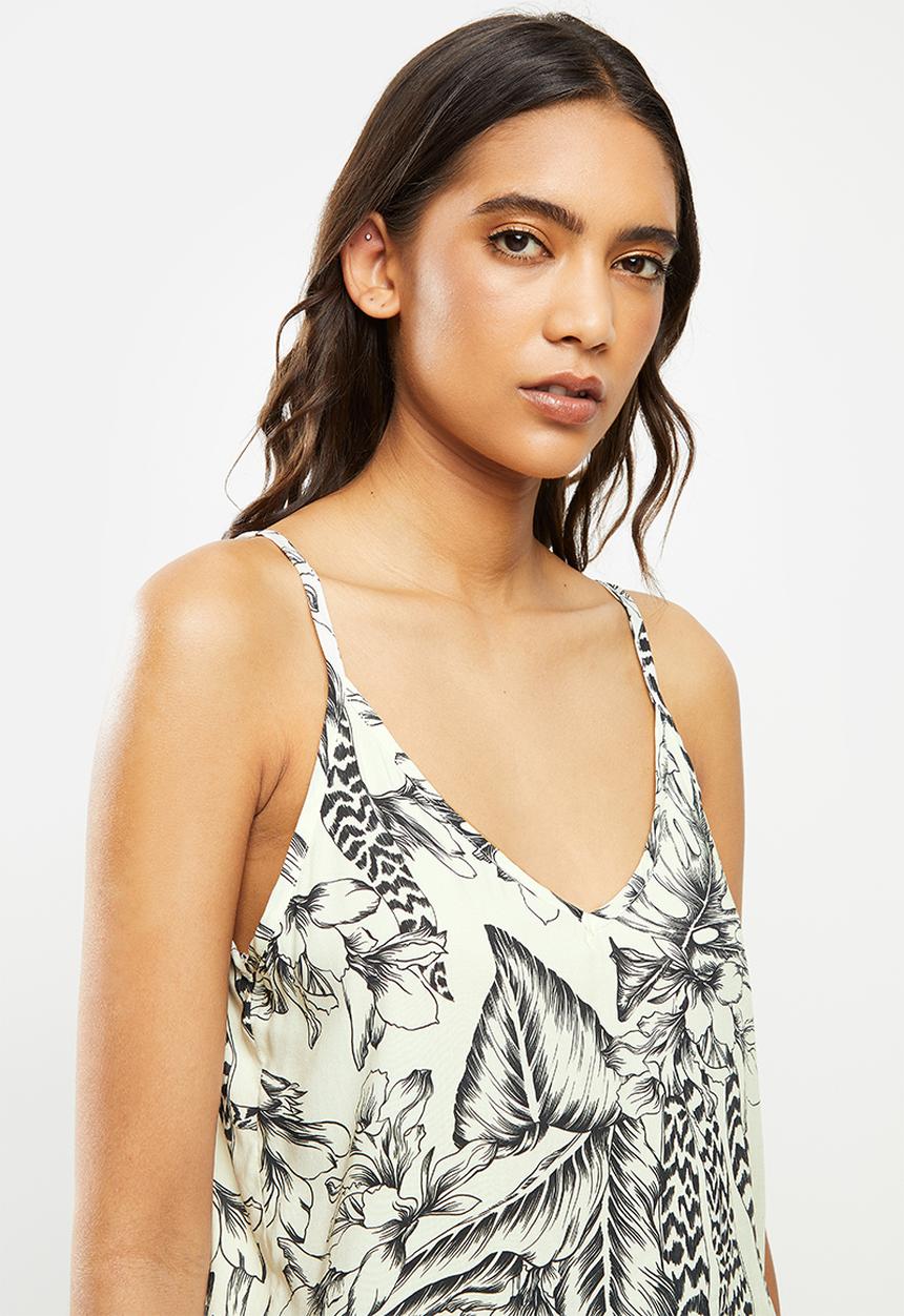 Superbalist - Sleep cami & shorts - neutral & black