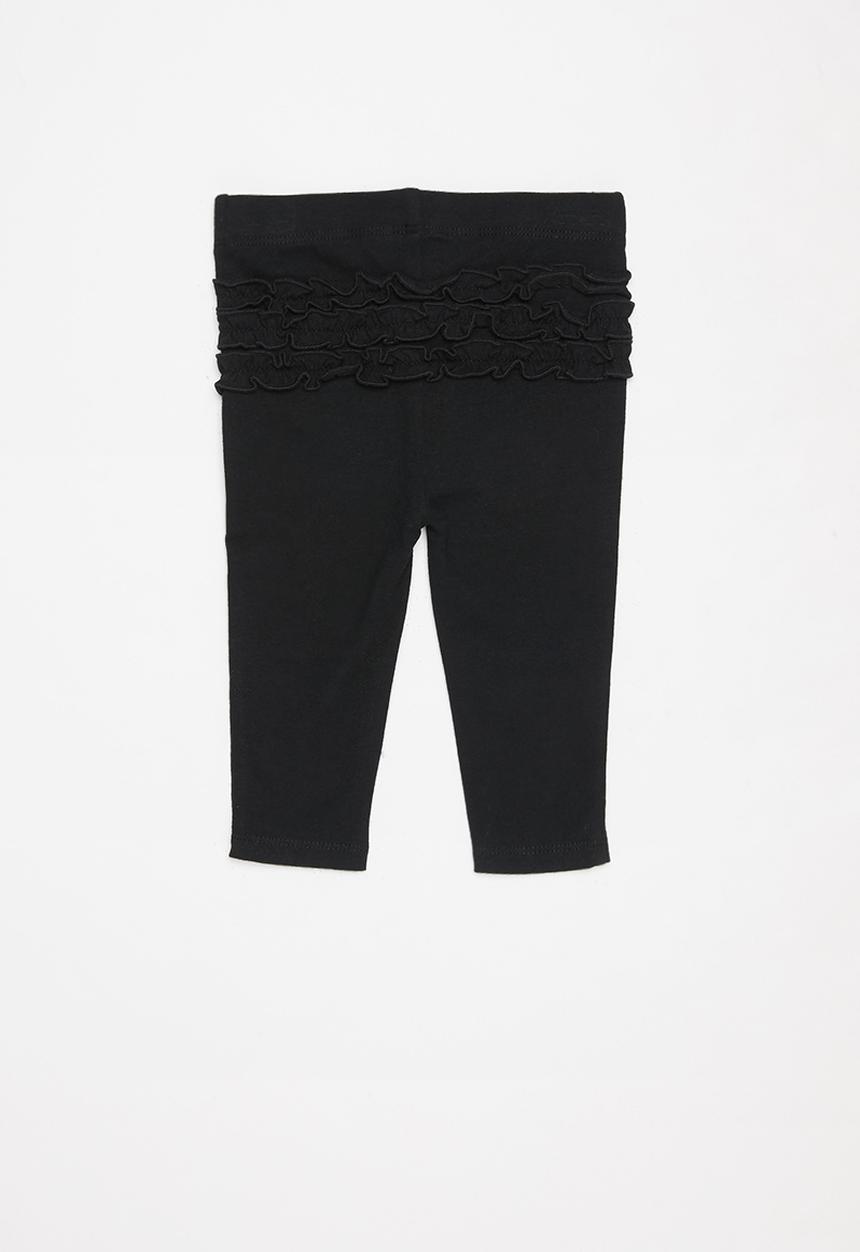 Cotton On - Quinn ruffle legging - black