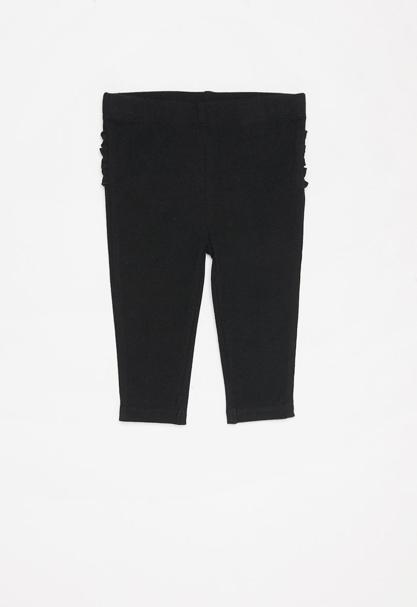 Cotton On - Quinn ruffle legging - black