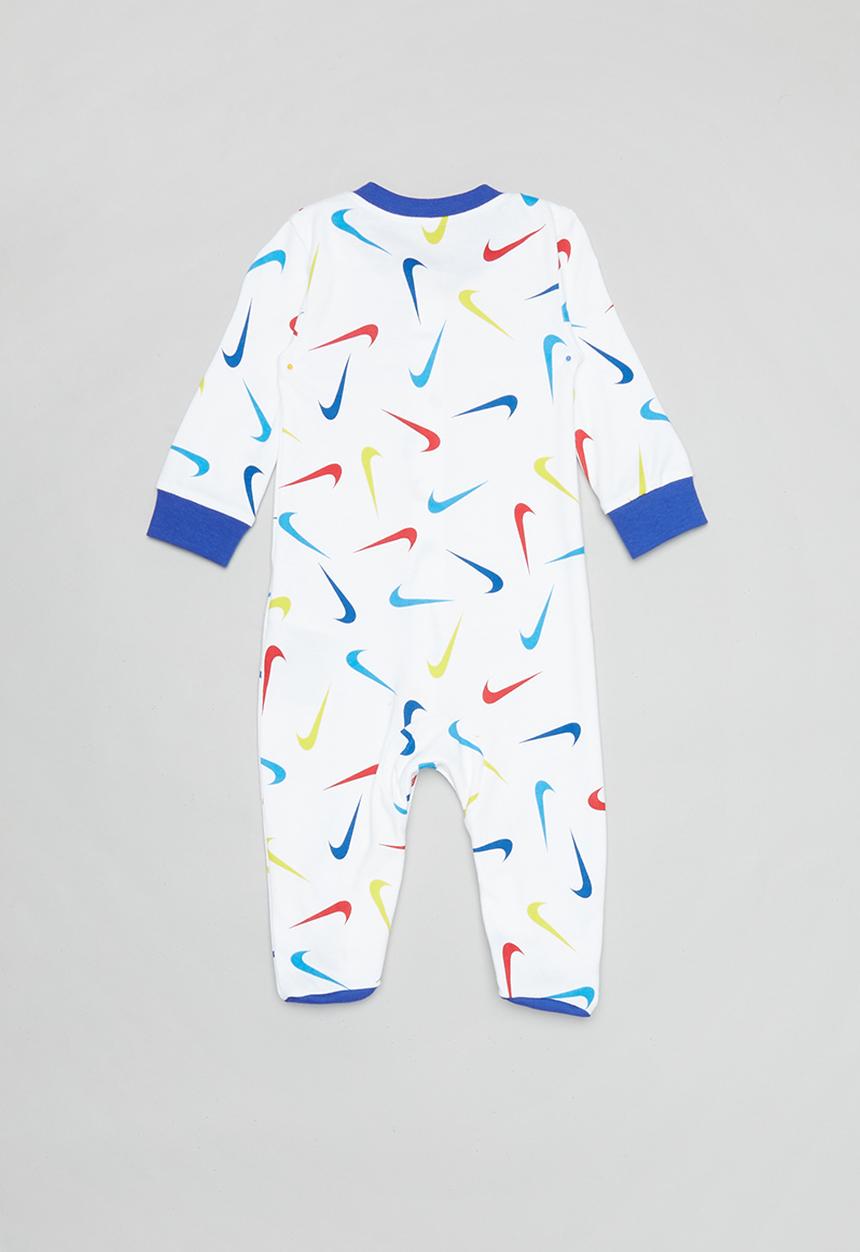 Nike - Nike boys swooshfetti footed coverall - white