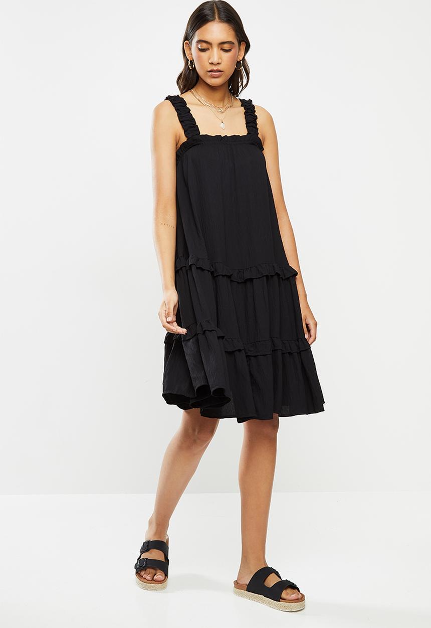 Me&B - Black tiered sundress - black 